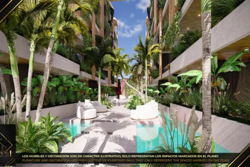 Cocobeach 4 Playa del Carmen - Patio