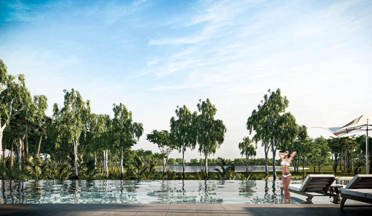 4. Piscina Infinity viendo al lago_